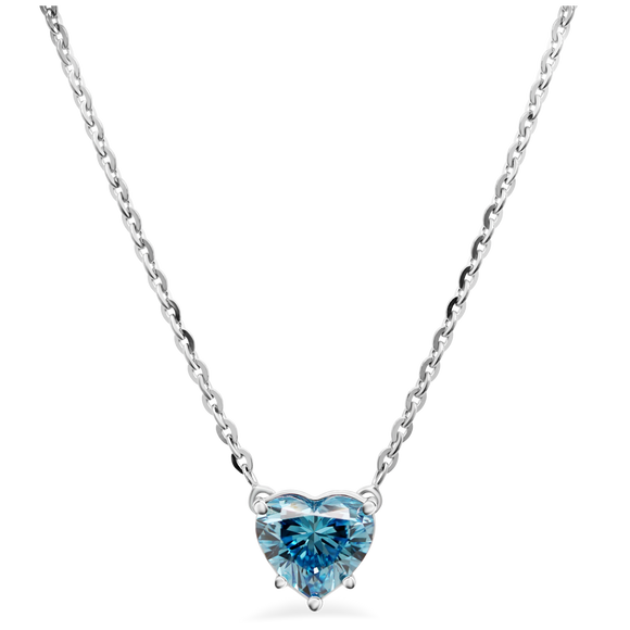 Aora Custom Blue Diamond Necklace