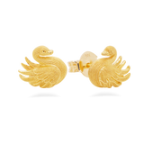 Prima Gold Swan Earrings 111E2166-01