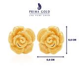 Prima Gold Rose Earrings 111E3569-01