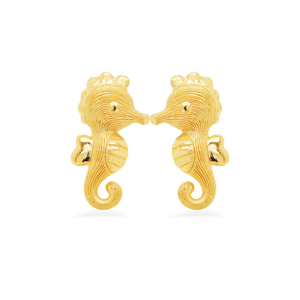 Prima Gold Sea Horses Earrings 111E4175-01