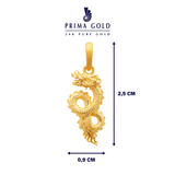 Prima Gold Dragon Pendant 111P1134