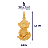 Prima Gold Monkey Pendant 111P1661-01