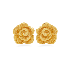 Prima Gold Tiny Rose Earrings 111E0516-01