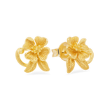 Prima Gold Primrose Flower Earrings 111E2506-01