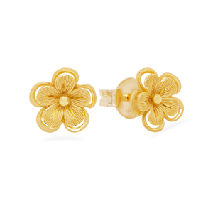 Prima Gold Flower Earrings 111E4197-01