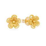 Prima Gold Flower Earrings 111E4197-01
