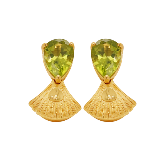 Prima Gold Peridot Earrings 165E0145-01