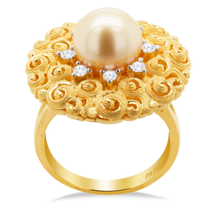 Prima Gold Pearl Diamond Ring 165R0320-03