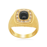 Prima Gold Onyx withChampagne Diamond Man Ring 165R0561-02