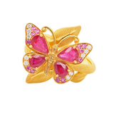 Prima Gold Butterfly Concerto Ring 165R0665-01