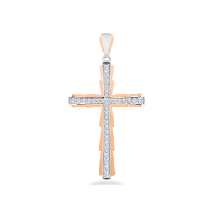 Cross Pendant Two Tones 5P360