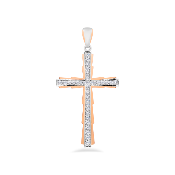 Cross Pendant Two Tones 5P360