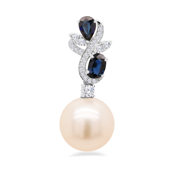 Pendant South Sea Pearl with Sapphire 5P47