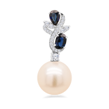 Pendant South Sea Pearl with Sapphire 5P47