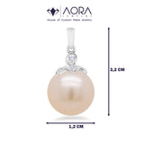 Champagne South Sea Pearl  Diamond Aora Pendant 5P72