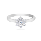 Flower Cluster Diamond Ring  6LR106