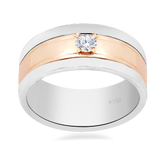 Wedding Ring Solitaire  Two Tone 7WB12B