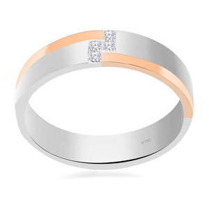 Wedding Ring 2 Tone  7WB17A