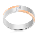 Wedding Ring 2 Tone  7WB17A
