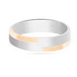 Wedding Ring 2 Tone  7WB17B Plain Gold