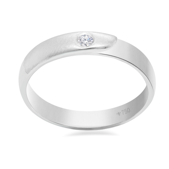 Wedding Ring Solitaire Modern 7WB31