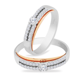 Wedding Ring Elegant 2 Tone 7WB33A