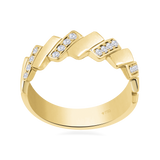 Wedding Ring Geometric 16 Stones 7WB49A