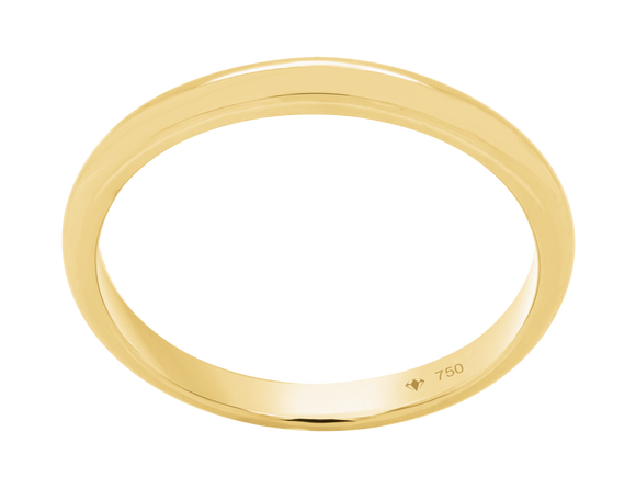 Wedding Ring Plain Gold 7WB55B Plain Gold