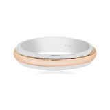 Wedding Ring  Two Tone 7WB9B Plain Gold