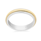 Wedding Ring  Two Tone 7WB9B Plain Gold