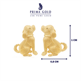 Prima Gold Earring Pet Series "Beagle"  111E3990-01