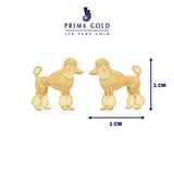 Prima Gold Earring Pet Series "Poodle"  111E4046-01