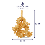 Prima Gold Dragon Pendant 111P1454-01