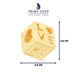Prima Gold Pendant 111P1641-01 Love Cube