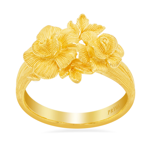 Prima Gold Golden Rose Ring 111R1742