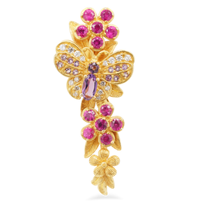 Prima Gold Pendant 165P0384-02 Butterfly