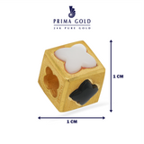 Prima Gold Cube Pendant 165P0500-01