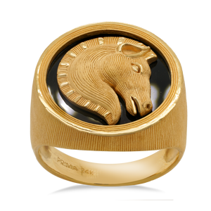 Prima Gold Horse Man Ring 165R0193-01