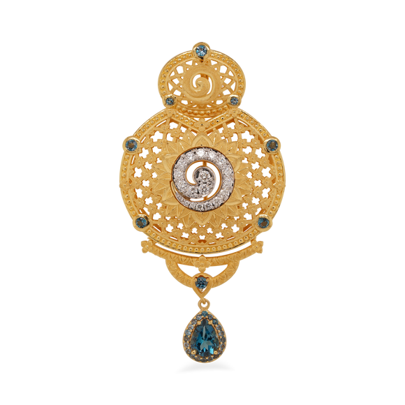 Prima Gold 2 in 1 Brooch and Pendant 165C0194-01