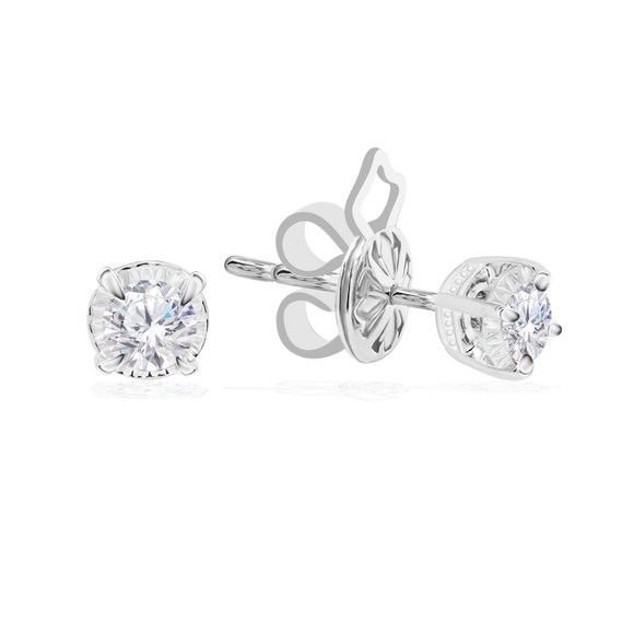 DIAMOND Earrings 4ER189 (GIA Certified Diamond)