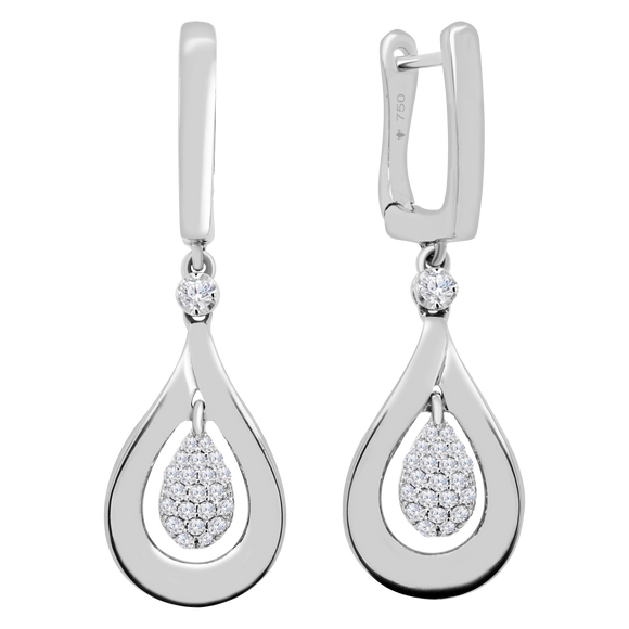 Eardrop Diamond Earrings 4ER73