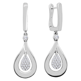 Eardrop Diamond Earrings 4ER73