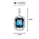 London Blue Topaz Pendant 5P230