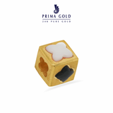 Prima Gold Cube Pendant 165P0500-01