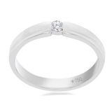 Wedding Ring Solitaire 0.1 ct  7WB18