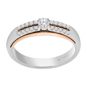 Wedding Ring Elegant 2 Tone 7WB33A