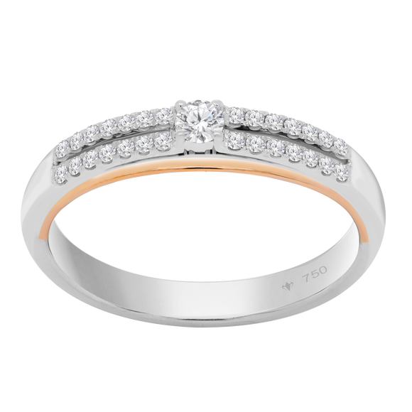 Wedding Ring Elegant 2 Tone 7WB33B