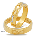 Infinity Wedding Ring Plain Gold 7WB40B