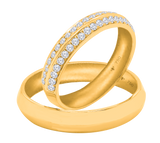 Wedding Ring 7WB92B Plain Gold