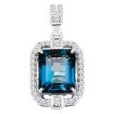 London Blue Topaz Pendant 5P230